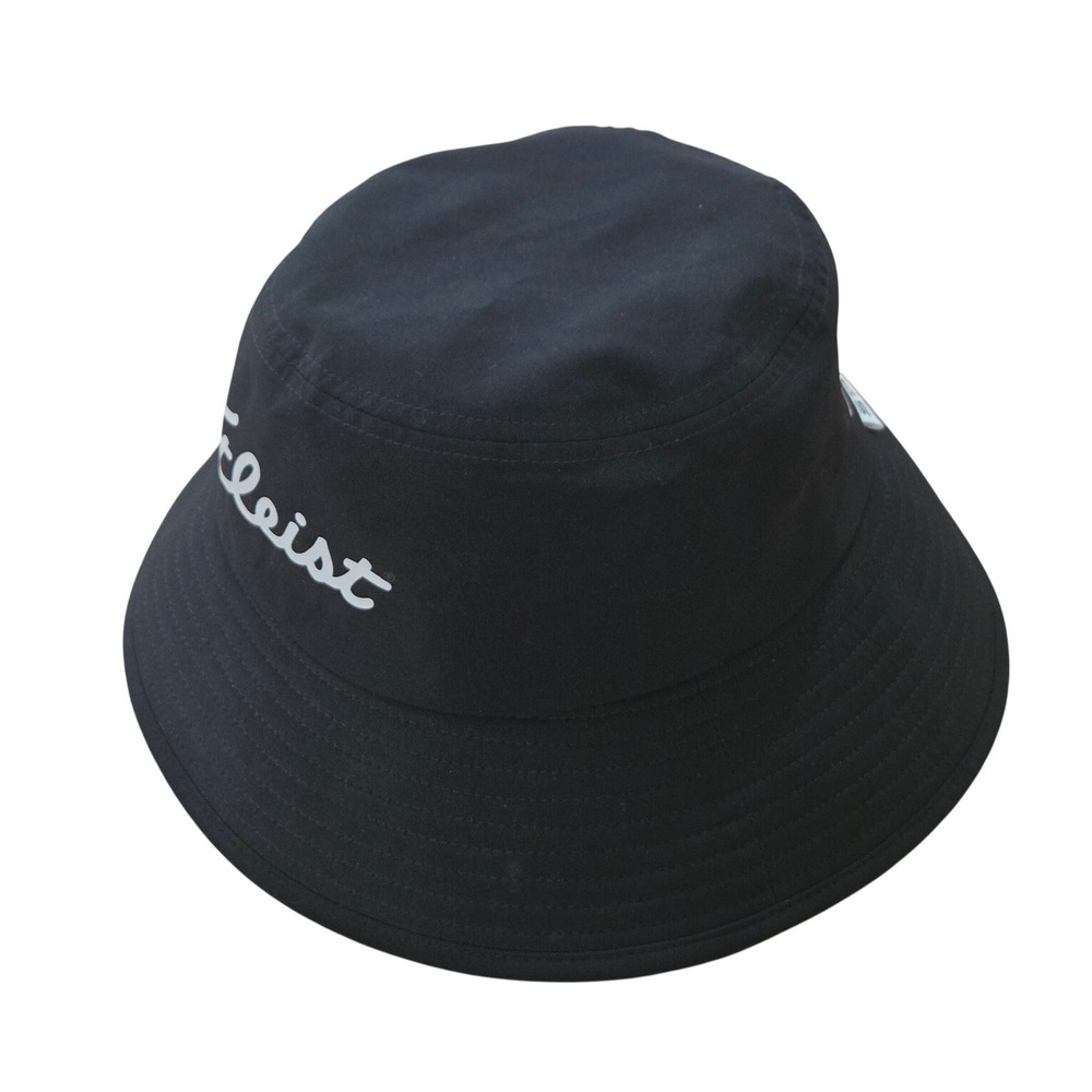 Titleist StaDry Bucket Hat Unisex S/M Black Polyester Excellent Golf Rain Cap - Picture 2 of 8